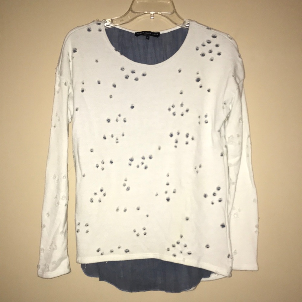 Generation Love Distressed Sweater